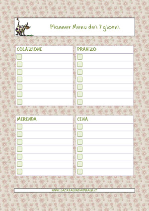 planning menu 7giorni