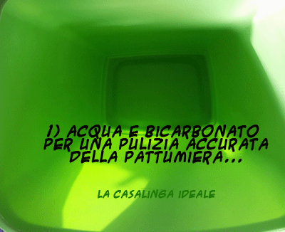 bicarbonato pulizia