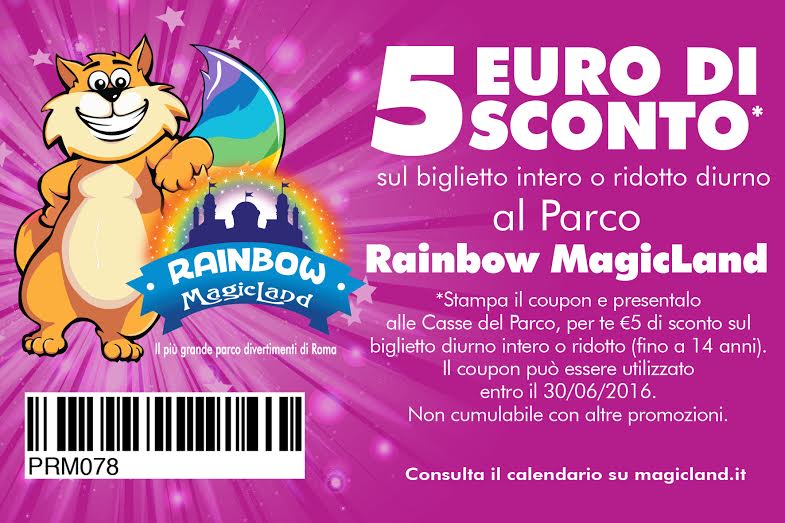 coupon Rainbow MagicLand