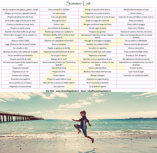 Summer List - La Casalinga Ideale