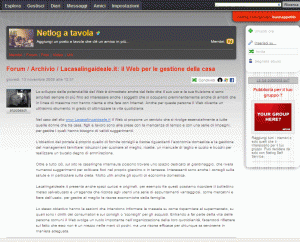 Netlog a tavola